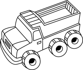 Camion 01 - Coloriages véhicule - Coloriages - 10doigts.fr